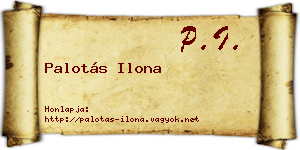 Palotás Ilona névjegykártya